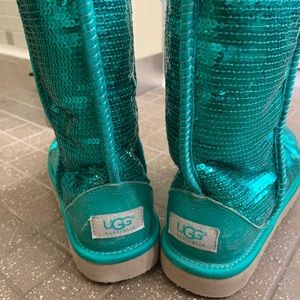green sequin uggs